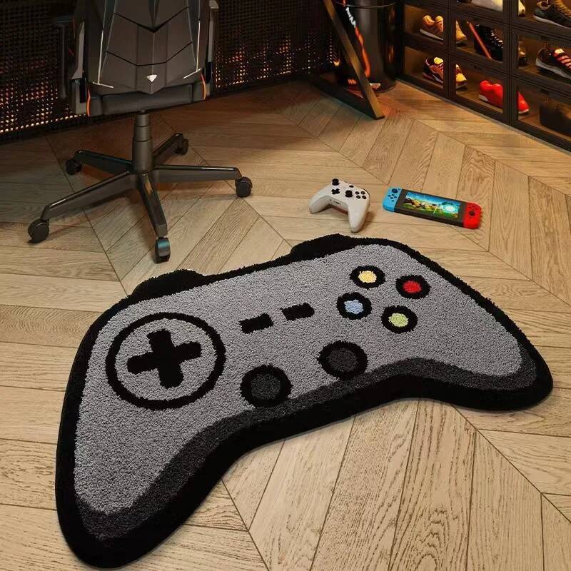 Gaming Console Cartoon - Gaming Controller Console-vormig tapijt Creatief cartoon