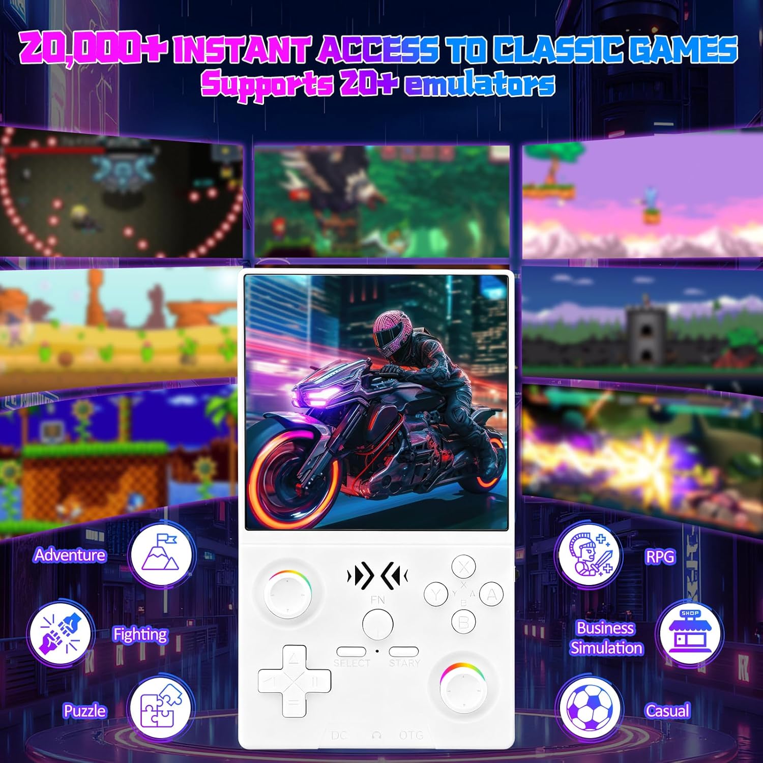 FLLBW XF40V Retro draagbare ga - Gaming Console Handheld Retro recensie en prijs