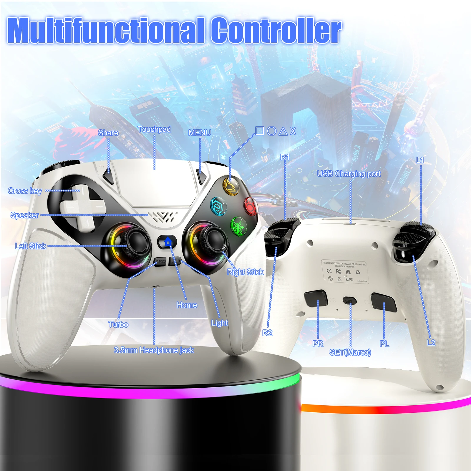 Draadloze controller gamepad v - Gaming Console Bluetooth recensie en prijs