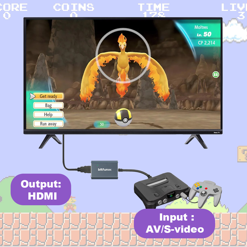 Bitfunx 720P Svideo/AV naar HD - Gaming Console Tv recensie en prijs