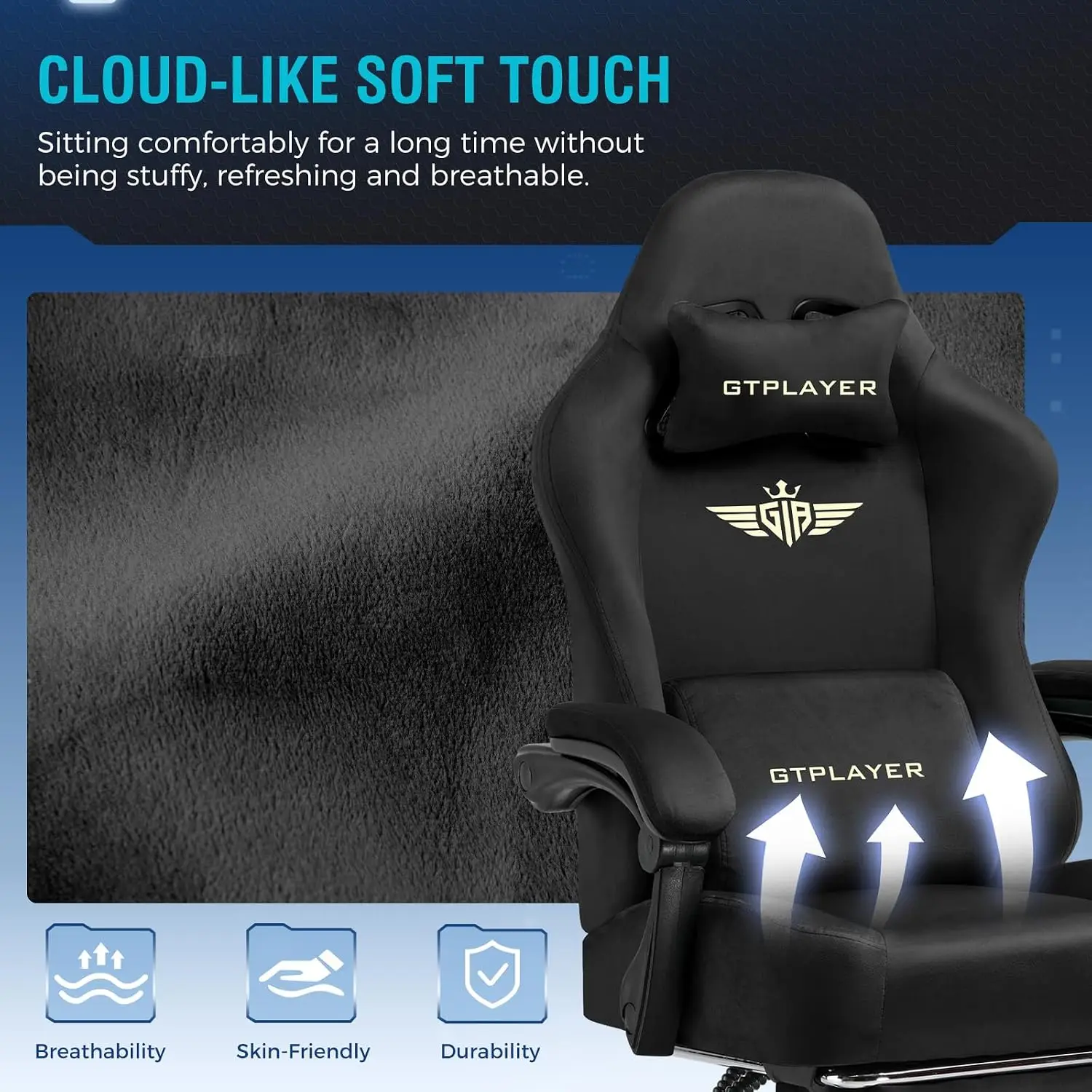 Grote en hoge gamingstoel van  - Gaming Chair Cushion recensie en prijs