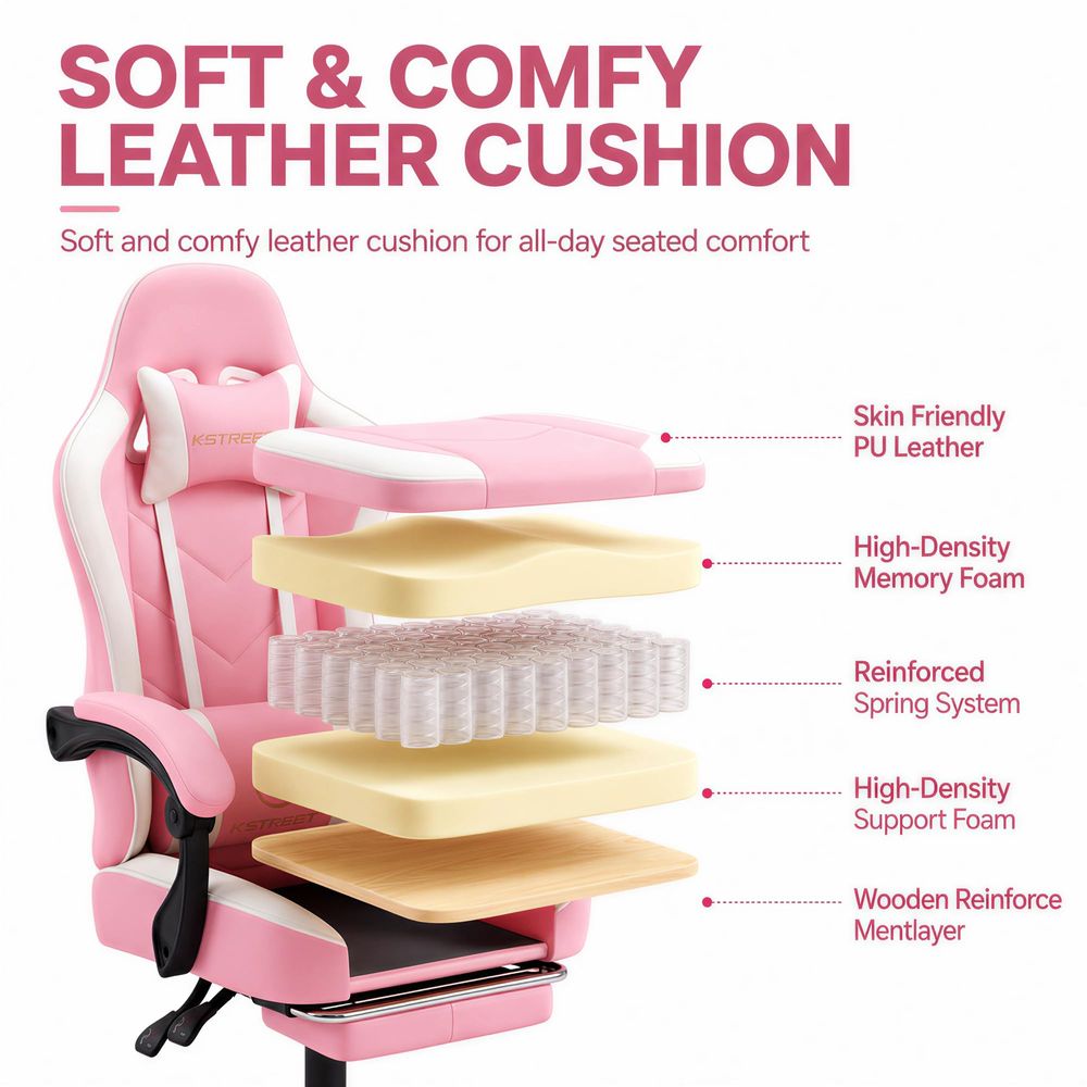 Gamingstoel, ergonomische comp - Gaming Chair Cushion recensie en prijs