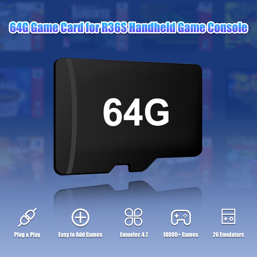 64G Game TF-kaart voor R36S Vi - Gaming Console Handheld Retro recensie en prijs