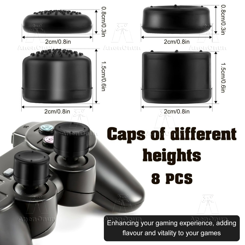 8PCS Thumb Grip Caps Controlle - Gaming Console Tv Stick recensie en prijs
